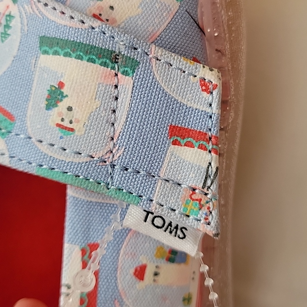 NWT TOMS Kids Blue Slip-On Shoes. Size 9 Toddler. - Picture 7 of 16